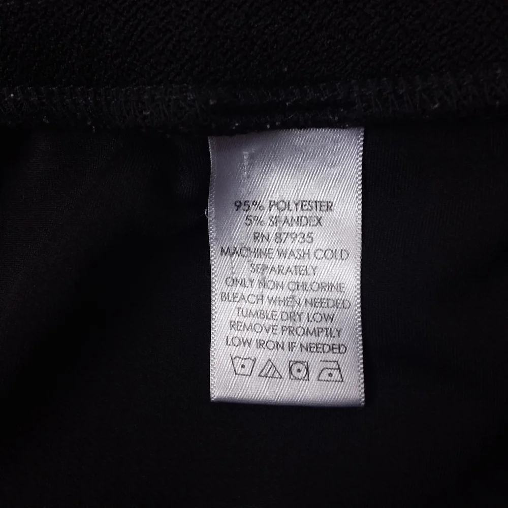 Susan Graver Pencil Skirt Pull-On Stretch Elastic Waist Career Business Black - Picture 6 of 6